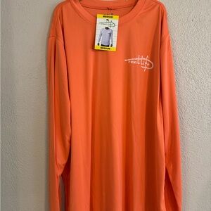 Reel Life Men's Orange Long Sleeve Shirt